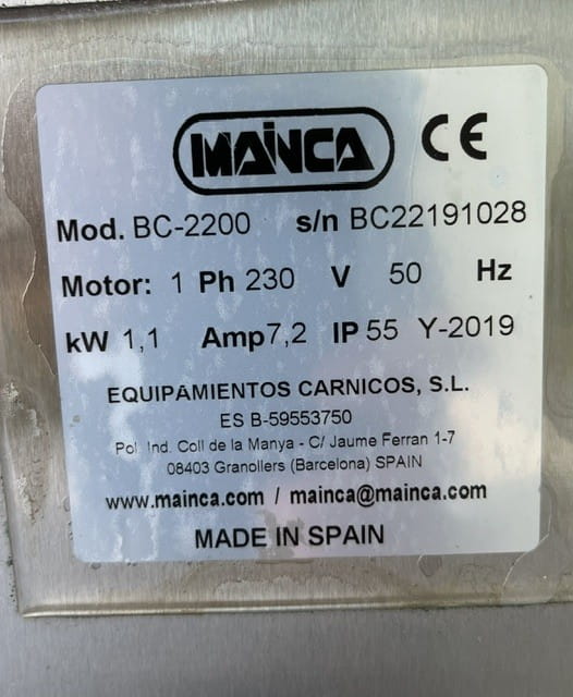 Mainca BC 2200 Bandsaw (2019) 1phase - Image 6